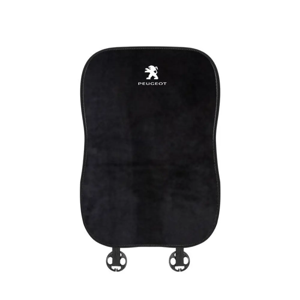 Suitable For Peugeot Car Flannel Back Cushion Seat Cushion Black