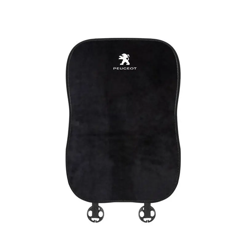 Suitable For Peugeot Car Flannel Back Cushion Seat Cushion Black