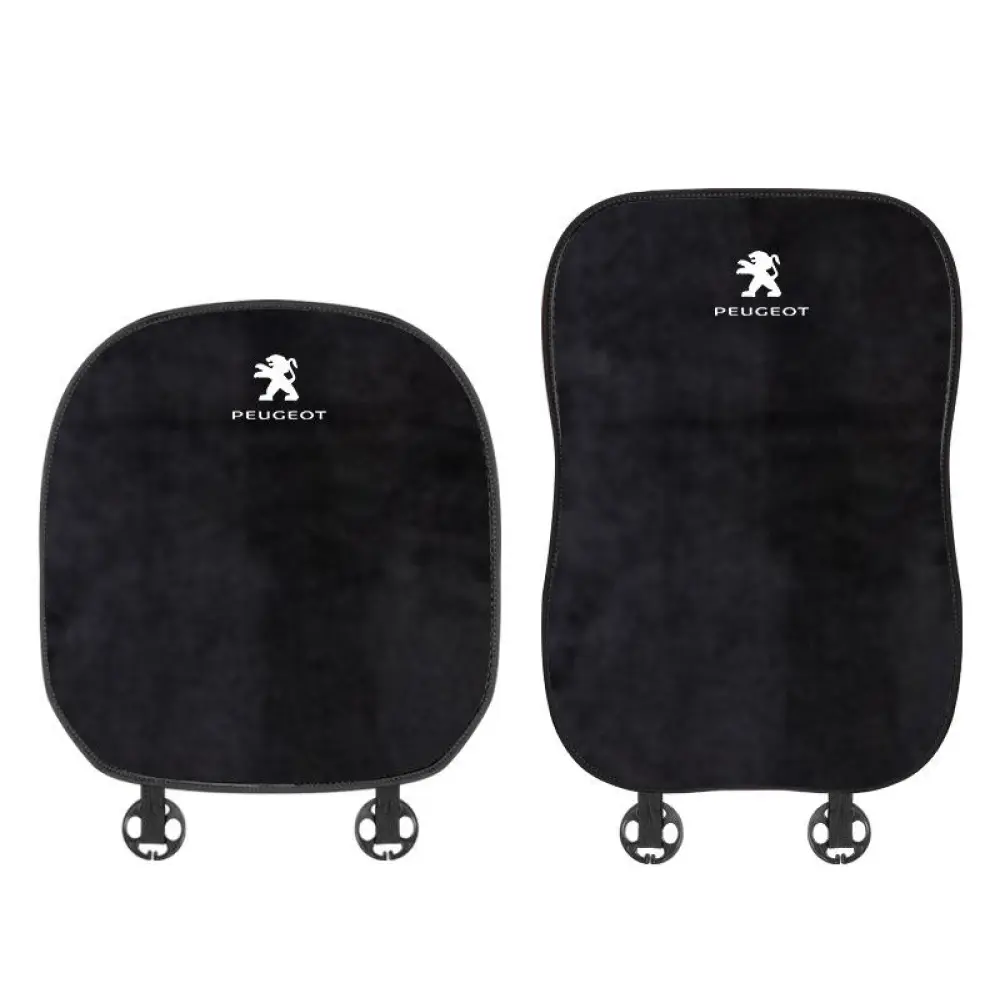 Suitable For Peugeot Car Flannel Back Cushion Seat Cushion Black