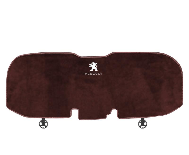 Suitable For Peugeot Car Flannel Back Cushion Seat Cushion Brown