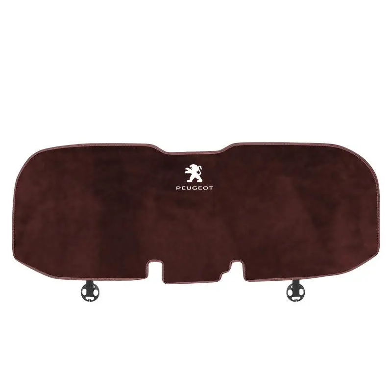 Suitable For Peugeot Car Flannel Back Cushion Seat Cushion Brown