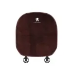 Suitable For Peugeot Car Flannel Back Cushion Seat Cushion Brown