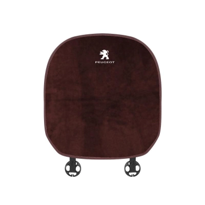 Suitable For Peugeot Car Flannel Back Cushion Seat Cushion Brown 02