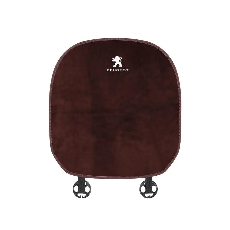Suitable For Peugeot Car Flannel Back Cushion Seat Cushion Brown