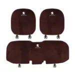 Suitable For Peugeot Car Flannel Back Cushion Seat Cushion Brown