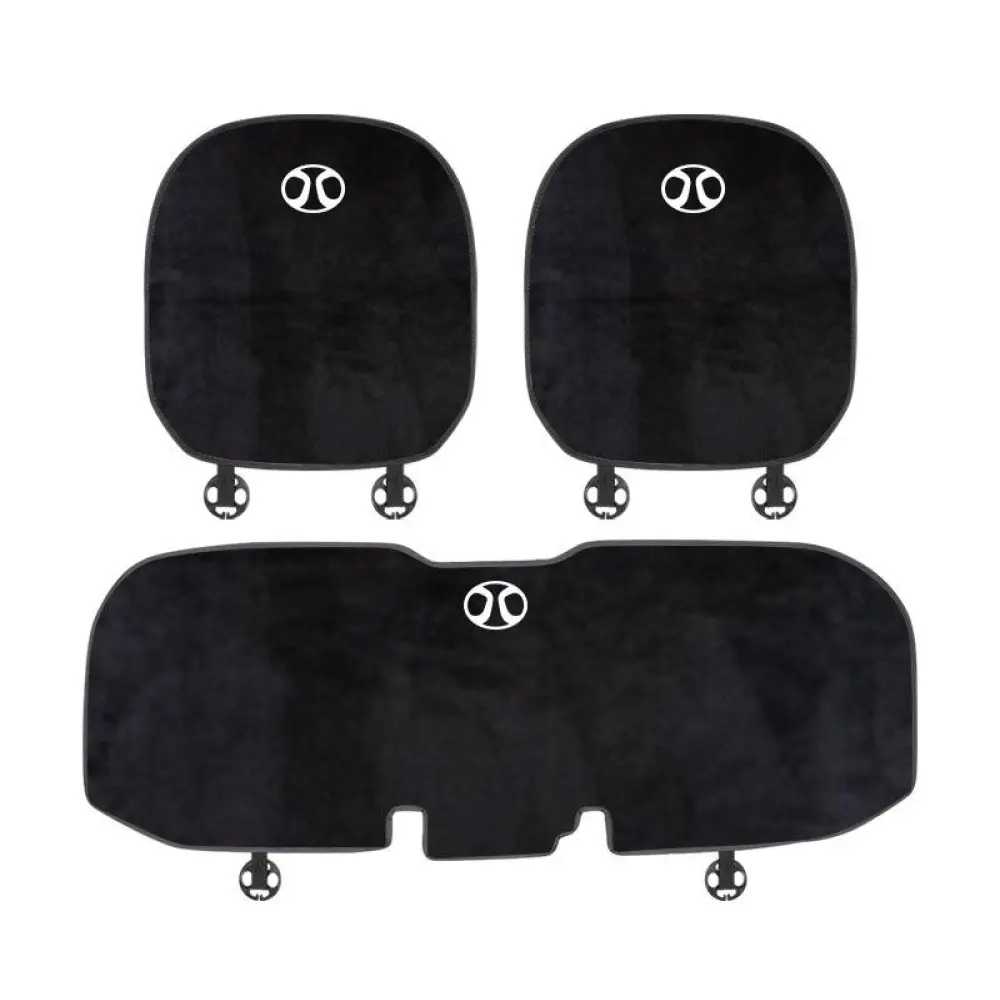 Suitable for Senova Car Flannel Back Cushion Seat Cushion Black