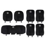 Suitable for Senova Car Flannel Back Cushion Seat Cushion Black