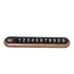 Walnut Button Temporary Parking Sign Can Hide The Car Moving Number Plate Silver