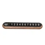 Walnut Button Temporary Parking Sign Can Hide The Car Moving Number Plate Silver
