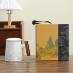 Wooden Handle Portable Car Tea Gift Set