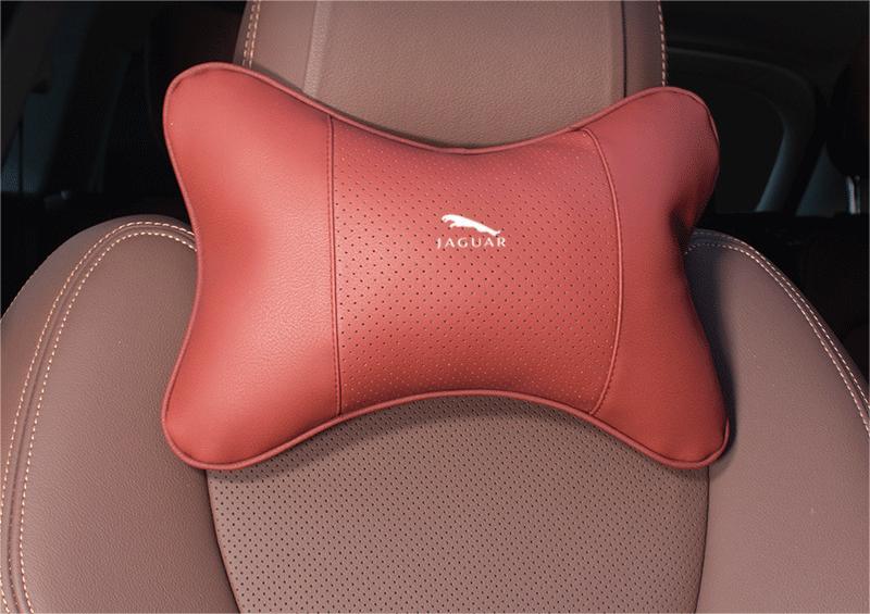 Suitable For Jaguar Car Neck Pillow Waist Cushion Wine Red review fi