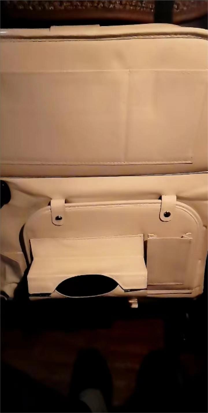 Leather Car Seat Storage Hanging Bag Beige review er