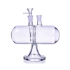 Unique 8 Inch Infinity Waterfall Gravity Bongs Invertible Lipless Glass Water Pipes