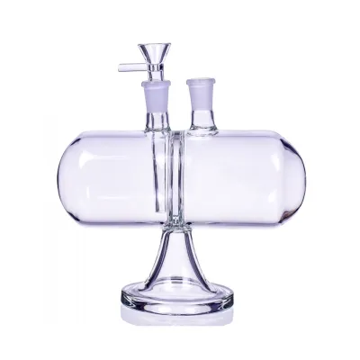 Unique 8 Inch Infinity Waterfall Gravity Bongs Invertible Lipless Glass Water Pipes 01