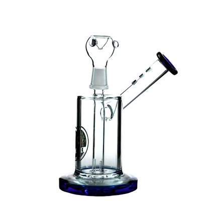 6 Inch Cheap Bong Small Sidecar Bubbler Mini Glass Water Pipe Dab Rig W/ Inline Perc 02