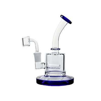 6 Inch Cheap Mini Dab Rigs Thick Glass Micro Bongs Small Water Pipe W/ Inline Perc 01