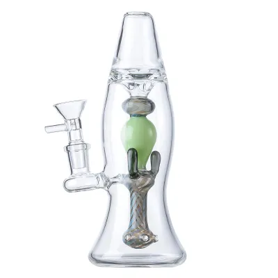 Best Mini Lava Lamp Glass Bongs Cool Showerhead Perc Water Pipes Small Dab Rigs 01
