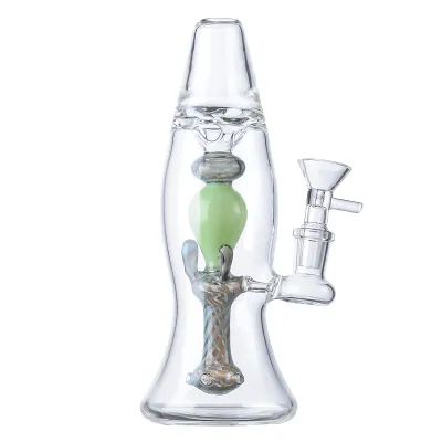 Best Mini Lava Lamp Glass Bongs Cool Showerhead Perc Water Pipes Small Dab Rigs 02
