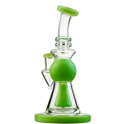 8 Inch Heady Glass Bong Little Beaker Dab Rig Showerhead Perc Water Pipe 02