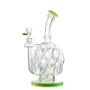 Best 12 Tubes Waterfall Glass Recycler Bongs Vortex Cyclone Dab Rigs 