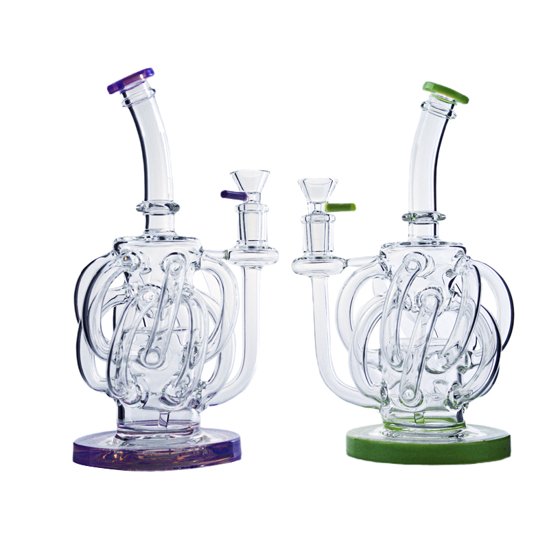 waterfall recycler rig bong
