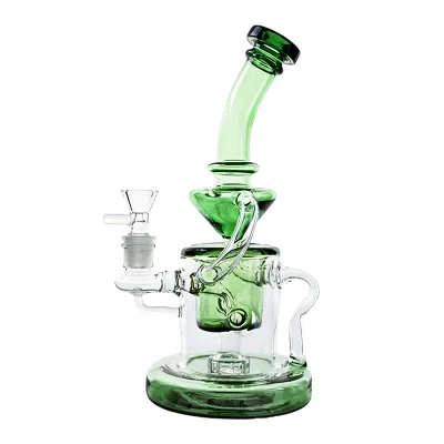 Best Tornado Klein Recycler Bongs Showerhead Perc Heady Glass Oil Dab Rigs 01