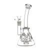 10 Inch Faberge Egg Swiss Perc Clear Glass Beaker Bongs Showerhead Best Small Mini Dab Rigs