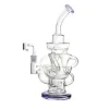 Crazy Best Half Fab Egg Hydra Triple Recycler Dab Rigs Circ Perc Vortex Glass Bongs 