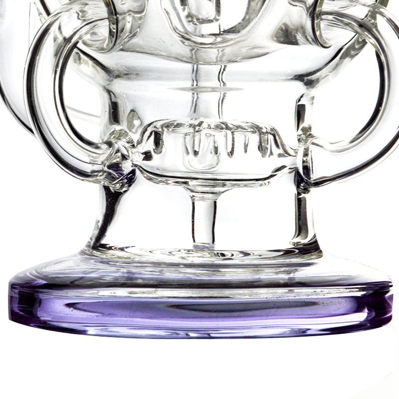 Half Fab Egg Triple Recycler Bongs 