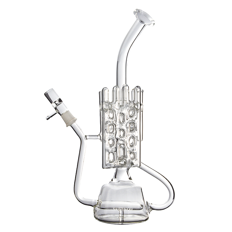 10 Inch Cool Faberge Egg Glass Recycler Bong Dab Rig Inline Swiss Perc Water Pipe