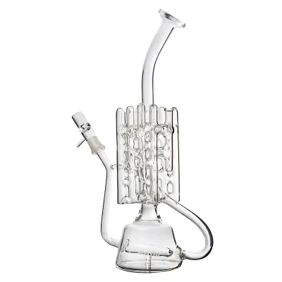 10 Inch Cool Faberge Egg Glass Recycler Bong Dab Rig Inline Swiss Perc Water Pipe 02