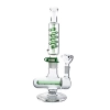 Cool Freeze Pipe Bong Inline-Coil Perc Green Blue Glass Water Pipes for Sale