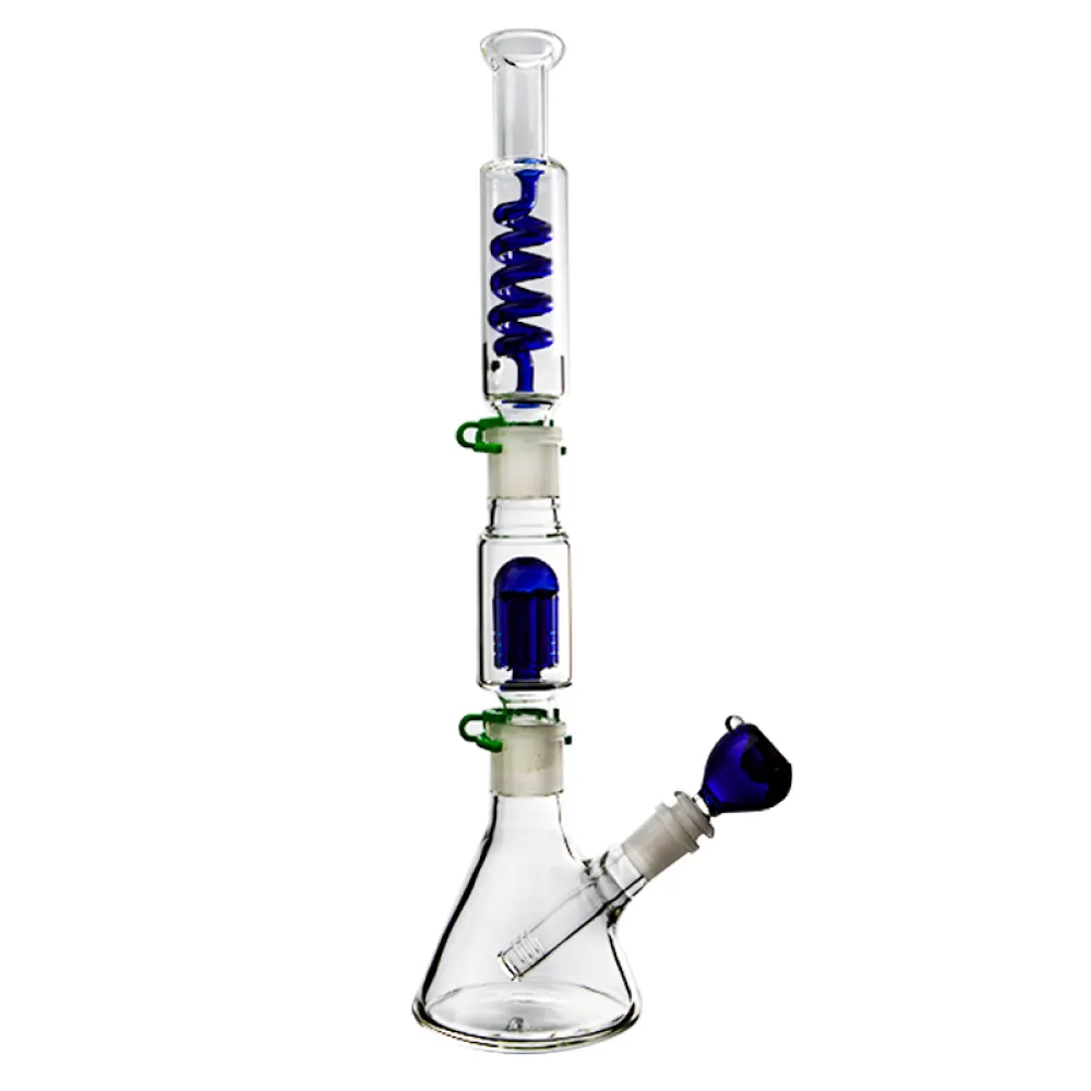 17'' Large Removable Condenser Coil Bong W/ Tree Perc Beaker Bubbler 