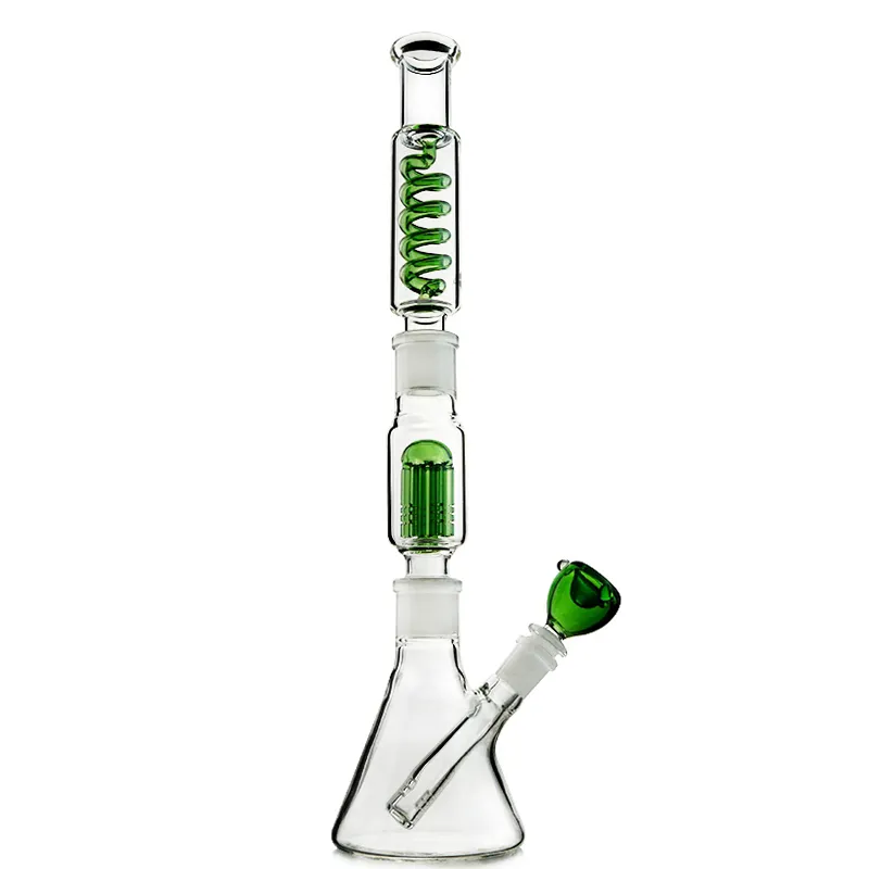 17'' Large Removable Condenser Coil Bong W/ Tree Perc Beaker Bubbler 