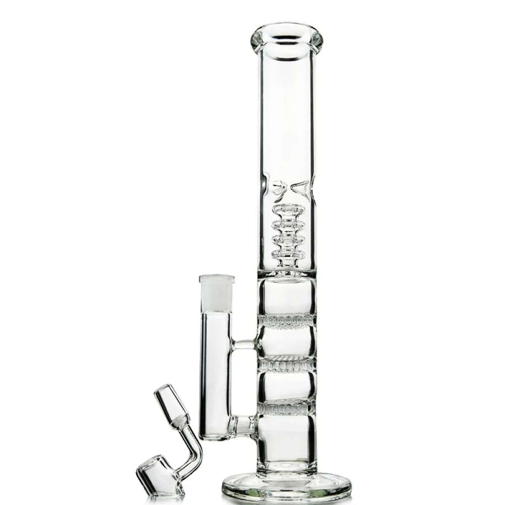 clear glass bong
