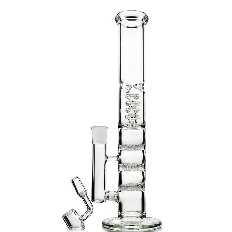 clear glass bong