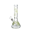 Cool Cheap Glow in the Dark Leaf Beaker Bongs Mini Glass Dab Rig For Sale
