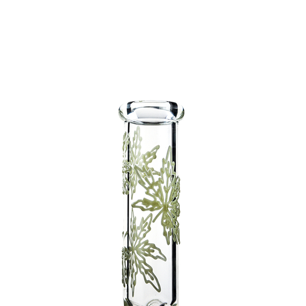 glow in the dark leaf bong