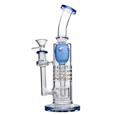 Torus Ratchet Barrel Prec Heady Glass Bong Portable Bubbler  01