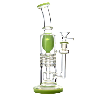 Torus Ratchet Barrel Prec Heady Glass Bong Portable Bubbler  02