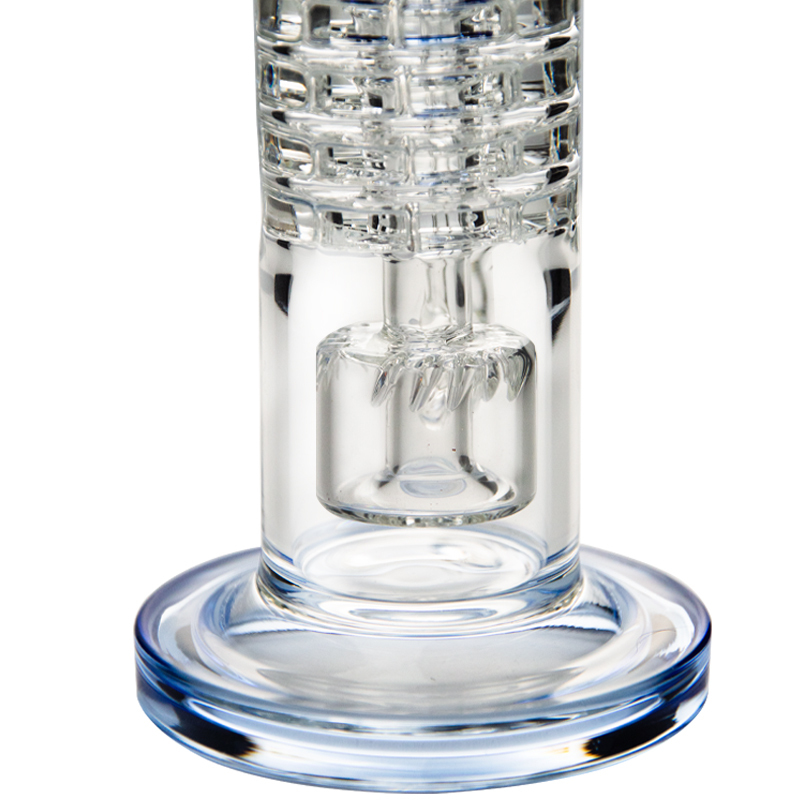 Inversted Showerhead Percolator sturdy glass base bong