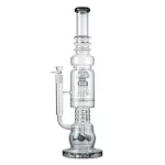 20 Inch Mushroon-Jellyfish Perc Black Big Bongs Thick Glass Huge Water pipe
