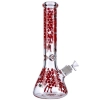 10 Inch Cheap Honeybee Beaker Bongs Red Yellow Cute Honeycomb Dab Rigs W/ Ice Catcher