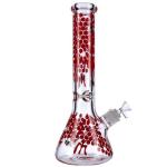 10 Inch Red Beaker bong