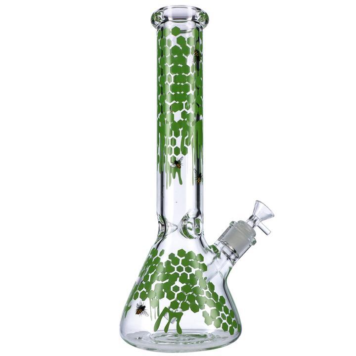 green glass beaker bong