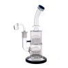8 Inch Double Tree Arms Perc Dab Rig Jelly-Fish Perc Thick Glass Bongs Mini Water Pipe