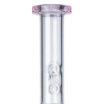 Pink Straight Tube Ice Bong