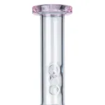 Pink Straight Tube Ice Bong