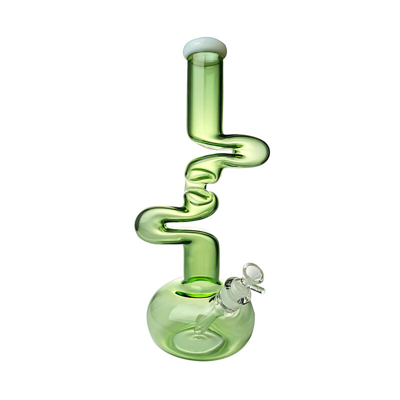 spiral perc long passage curved perc bong