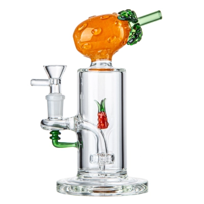 Fruit Pineapple Cool Bong Small Dab Rigs Bubbler Glass Water Pipes W/ Showerhead Perc 01